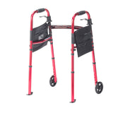 Deluxe Folding Travel Walker with 5" Wheels - BeHope
