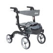 Nitro Aluminum Rollator, Hemi Height, 10" Casters - BeHope