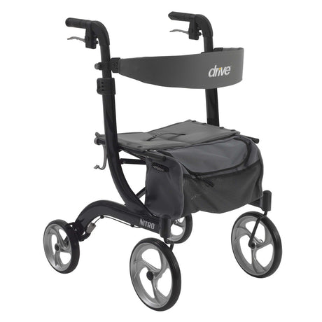 Nitro Aluminum Rollator, 10" Casters - BeHope