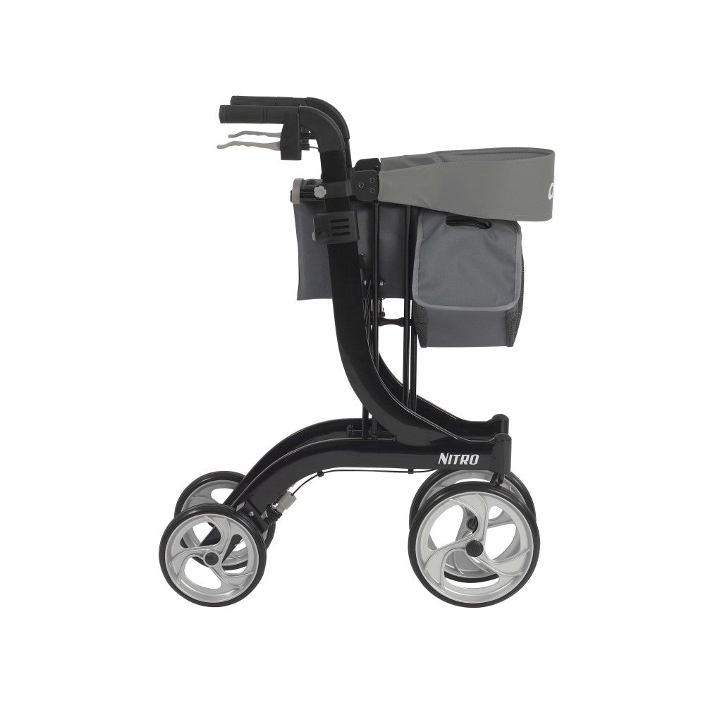 Nitro Aluminum Rollator, 10" Casters - BeHope