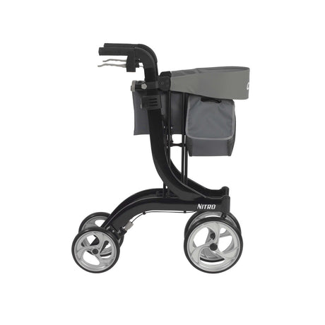 Nitro Aluminum Rollator, 10" Casters - BeHope