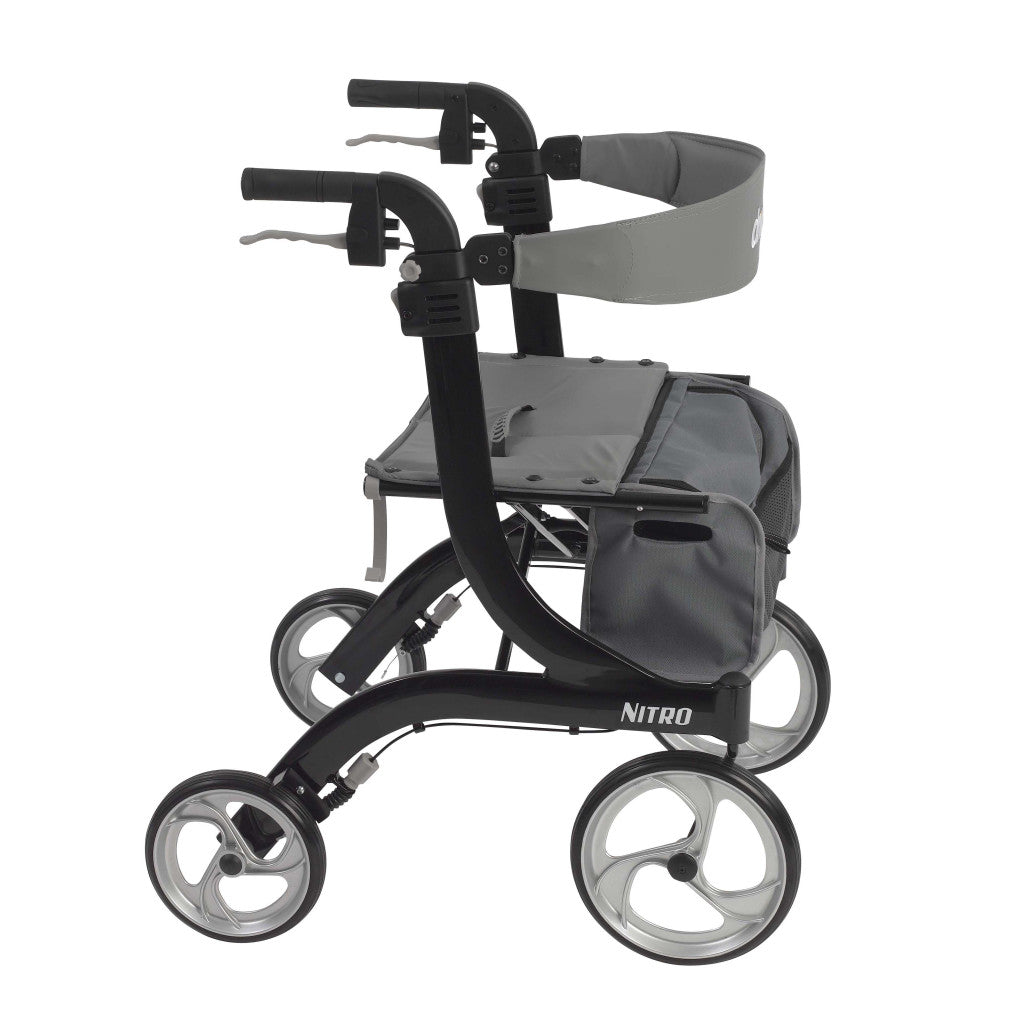 Nitro Aluminum Rollator, 10" Casters - BeHope