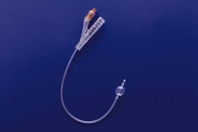 Bx/10 100% Silicone 2-Way Foley Catheter, Size 10Fr 3Cc