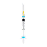Syringe With Needle Sol-care Safety Snap Type 3ml Syringe With 25gx5/8" Needle Sterile Orange Box/100 Each - Behope