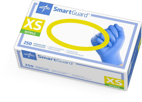 SmartGuard Nitrile Exam Gloves Blue Powder-free