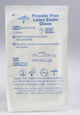 Medline Sterile Powder-Free Latex Exam Gloves Beige
