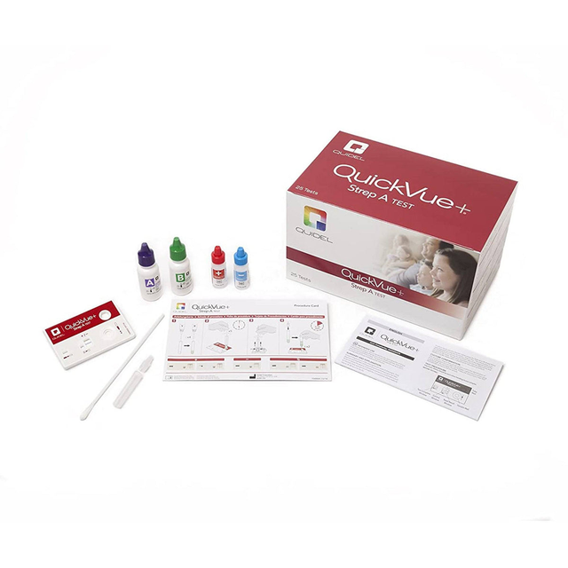 Quickvue Strep-a In Cassette Test Kit With Plus/minus Readout Box/25 Kit - BeHope