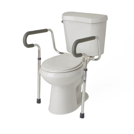 Medline Adjustable Toilet Safety Rail Aluminum