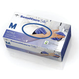 Sensicare Silk Nitrile Exam Glove Powder-free Medium Dark Blue - BeHope