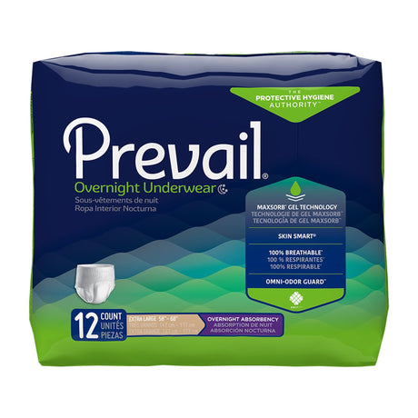 Prevail Protective Underwear Overnight X-large Case/48 Each - Behope