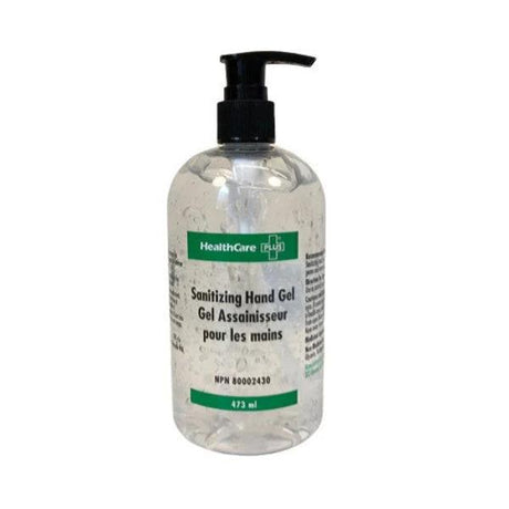Healthcare Plus 70% Alcohol Hand Sanitizing Gel 473ml Pump Bottle Case/6 Each - Behope