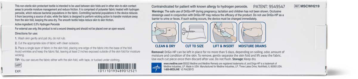 Medline Remedy Specialized DriGo-HP Antibacterial Wicking Sheets