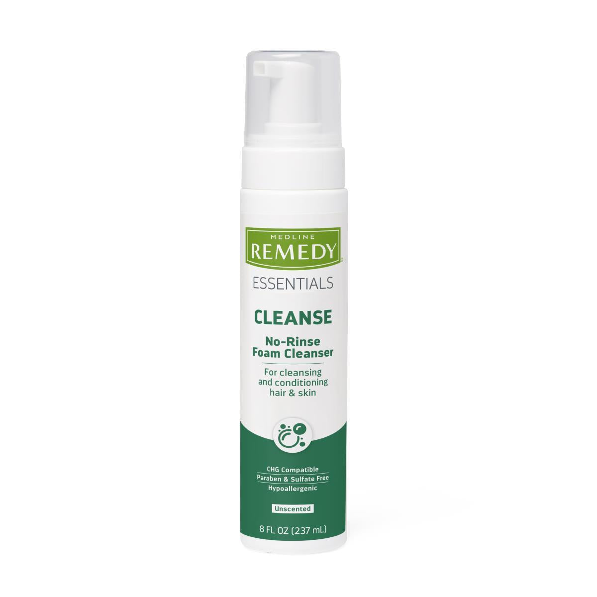 Medline Remedy Essentials No-Rinse Foam Cleanser Unscented
