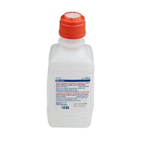 Normal Saline 0.9% Sodium Chloride For Irrigation Usp 500 Ml Bottle Case/15 Btl - Behope