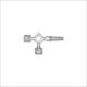 Stopcock 3-way W/ Rotating Luer Case/50 Each