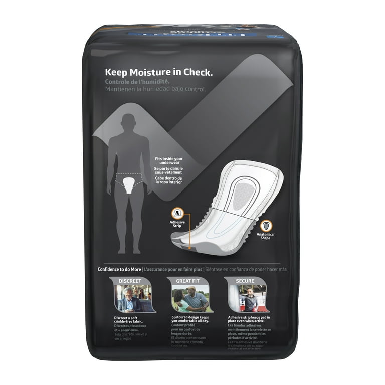 Fit-right Active Male Incontinent Guards Packages Of 52 Case/208 Each - BeHope