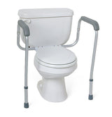 Medline Adjustable Toilet Safety Rail Aluminum