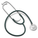 Medline Light Weight Dual-Head Stethoscope Silver Chestpiece Thick Walled 22" Tube