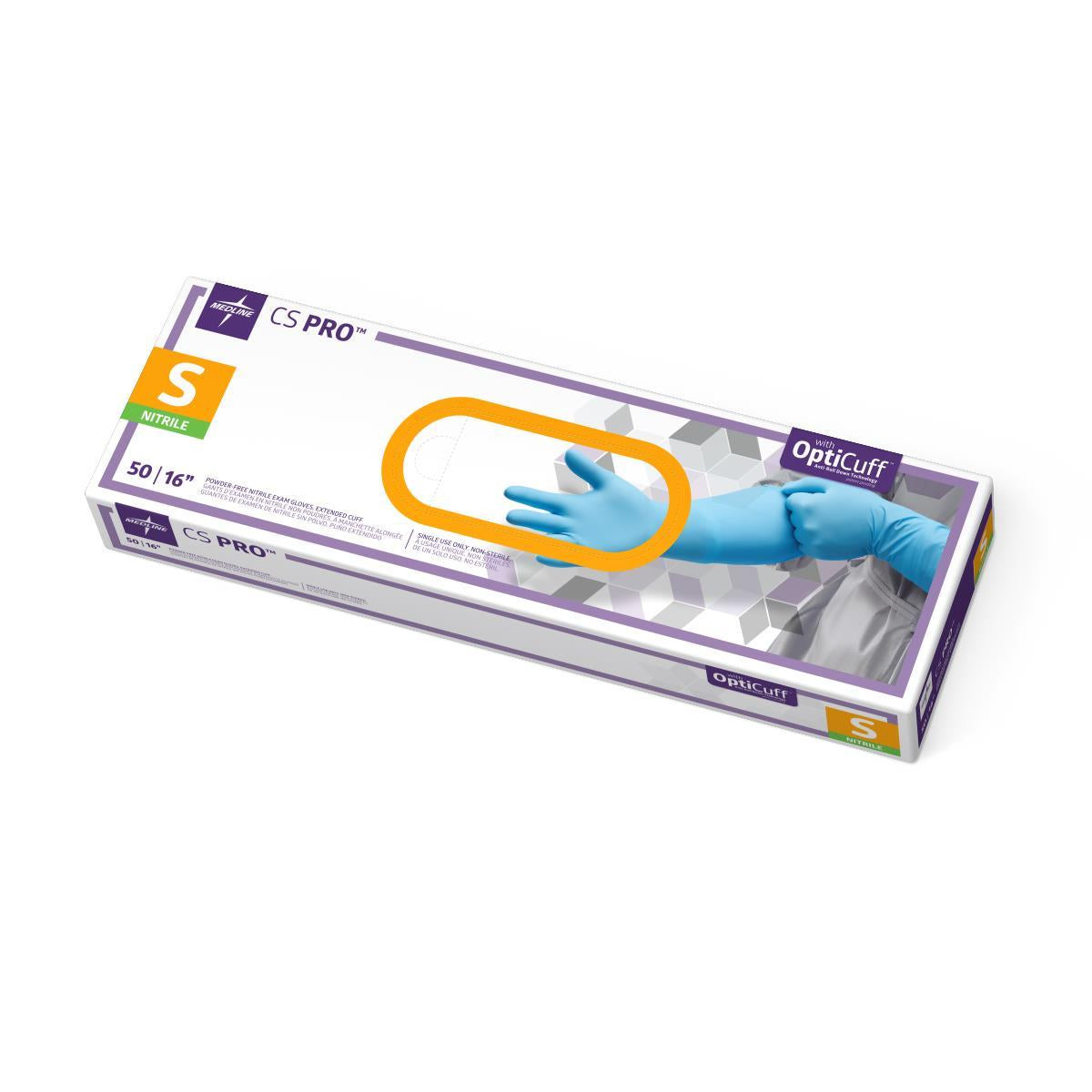 CS Pro Powder-free Nitrile Exam Glove Extended Cuff 16"