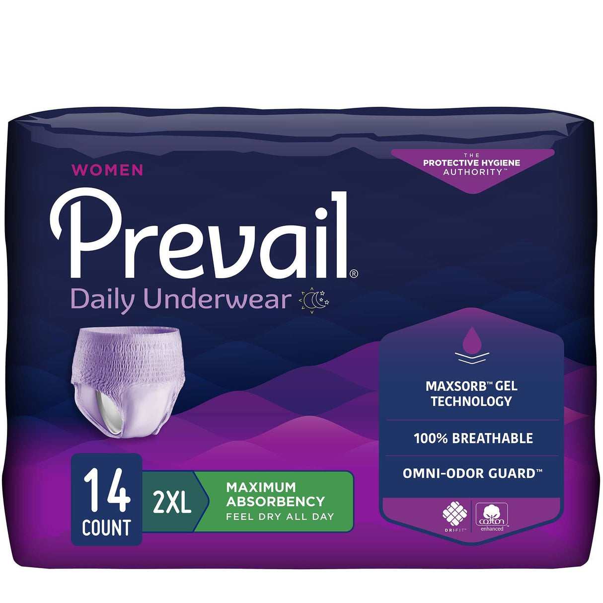 Prevail Protective Underwear For Woman Xx-large Case/56 Each - Behope