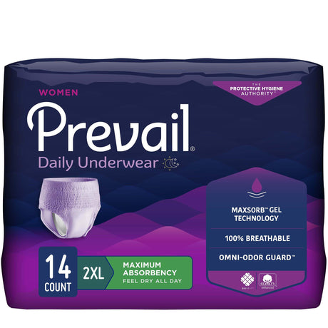 Prevail Protective Underwear For Woman Xx-large Case/56 Each - Behope