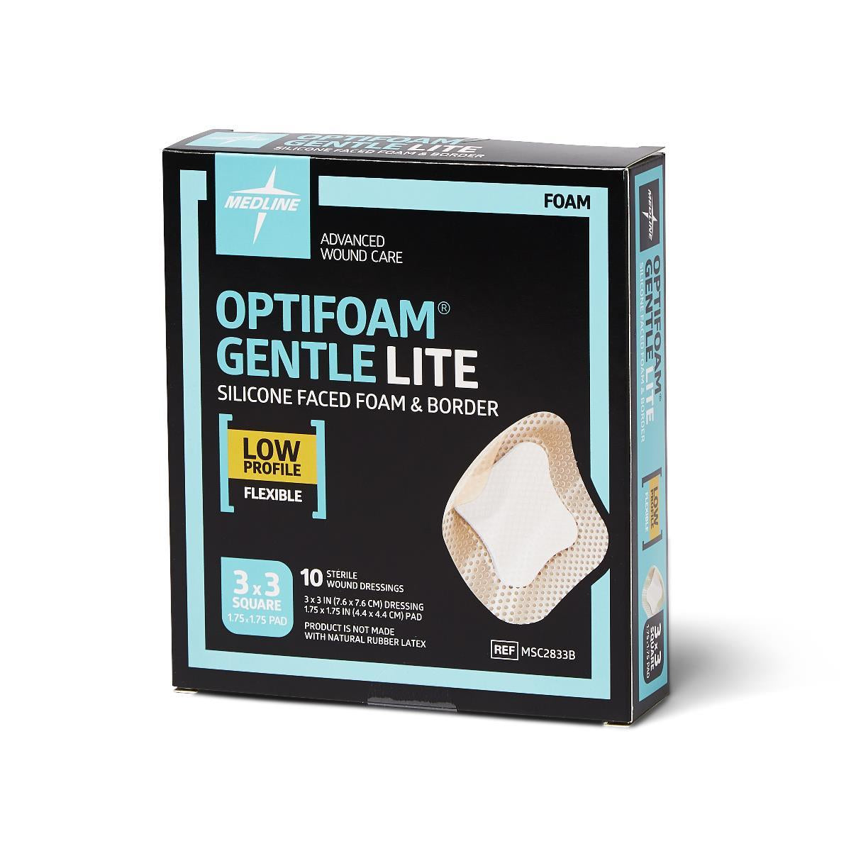 Optifoam Gentle Lite Foam Wound Dressings With Silicone Adhesive