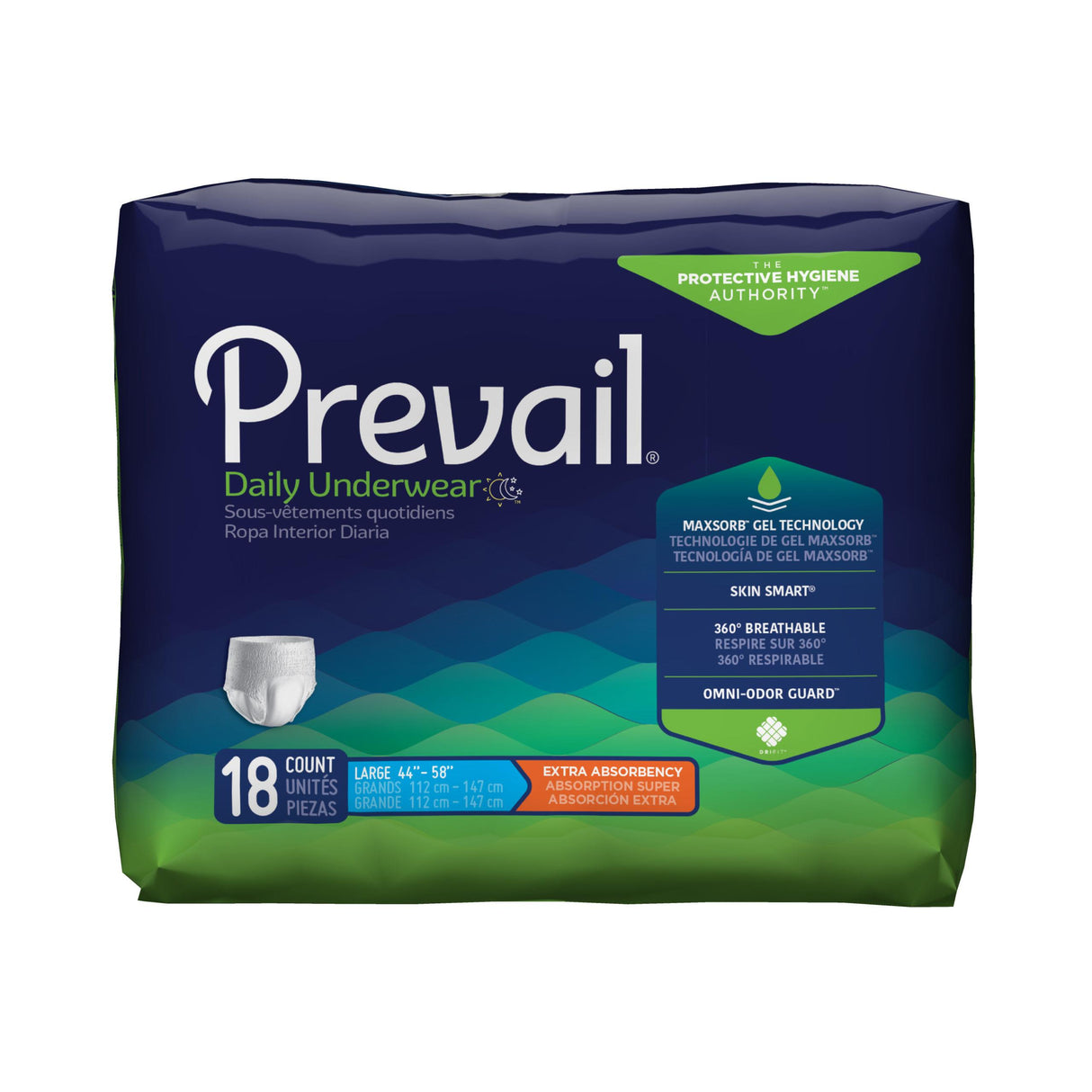 Prevail Protective Underwear X-abs Large Case/72 Each - Behope