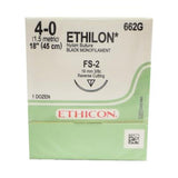 Suture 4-0 Nylon Mono 18" With Fs2 Needle Black Box/12 Each - BeHope