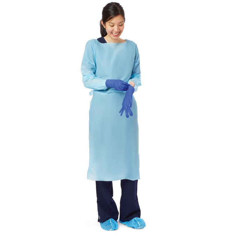 Medline Disposable Premium Open-back Polyethylene Gown - BeHope