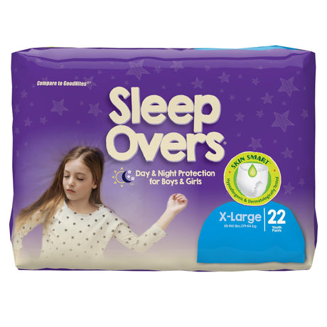 Prevail Sleep-overs Youth Pull-on Pants X-large 85-140lb Case/88 Each - Behope