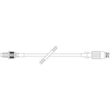 Iv Standard Bore Catheter Extension Set W/clearlink Luer Activated Valve & Luerlock Adapter 6" Length Case/50 Each - Behope