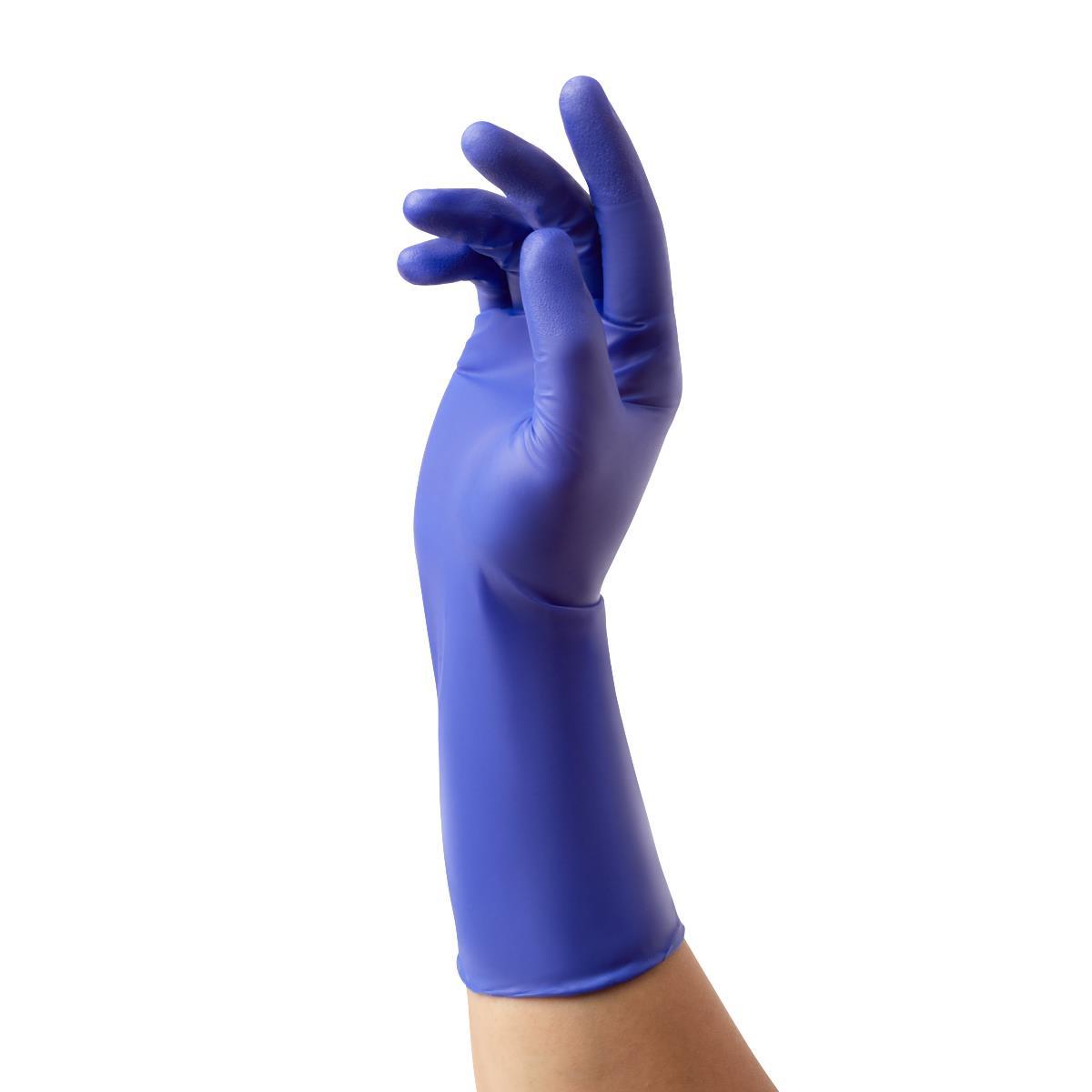 VersaShield Extended Cuff Powder-Free Nitrile Exam Gloves 12" (30.5 Cm) Blue