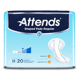 Attends Shaped Pad Day Regular 20 Pad Per Printed Package Case/80 Each - Behope