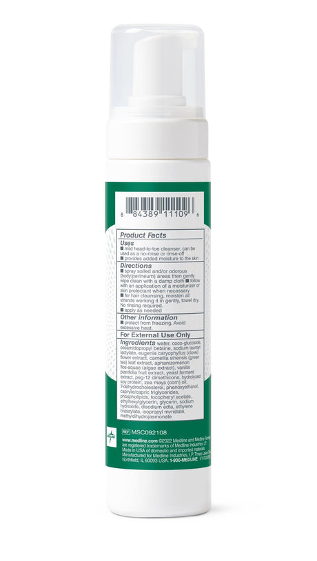 Remedy Clinical No-rinse Foam Perineal And Skin Cleanser 236ml Case/12