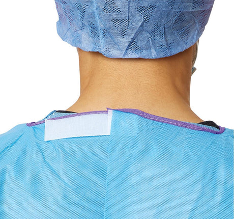 Medline Disposable AAMI Level 3 Blue SMS Isolation Gown