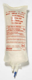 Sterile Water 1000ml Bag For Injection Usp Case/12 Each - Behope