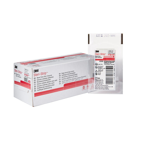 Steri-strip Blend Tone Skin Closure 1/4" X 3" 3 Strips Per Envelope Box/150 Each - Behope