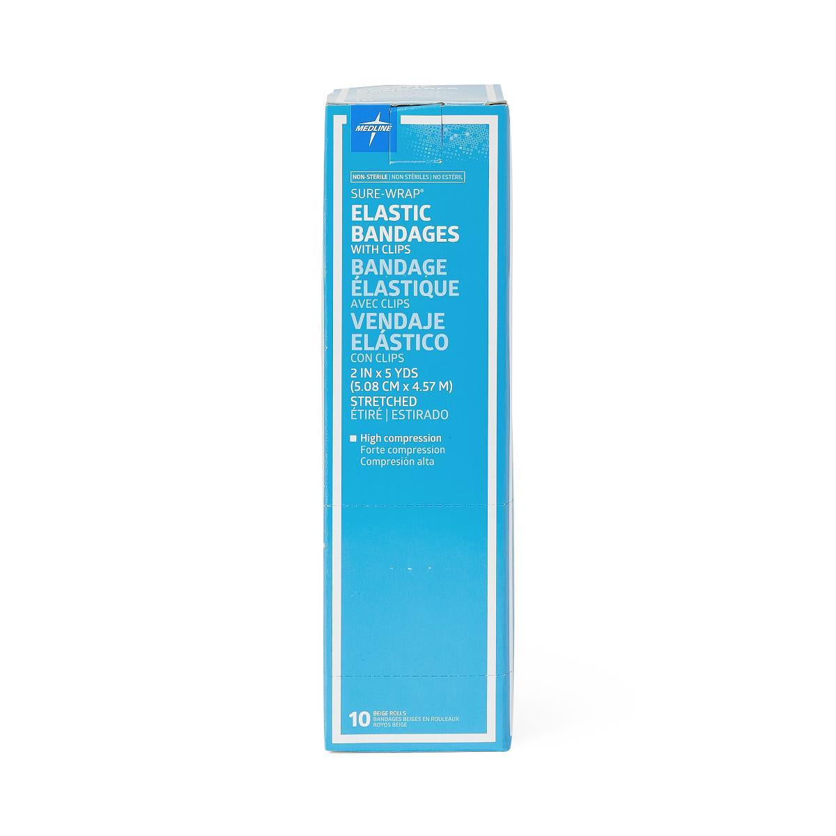Medline Sure-wrap Wraparound Elastic Bandage With Clips