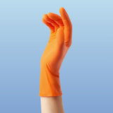 Critical Response Powder-free Nitrile Exam Gloves Orange Small Case/1000 Each - BeHope