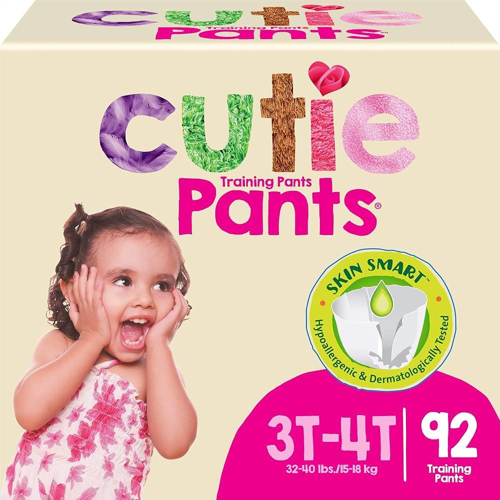 Cuties Training Pant Girl 3t-4t 32-40lbs Case/92 Each - Behope