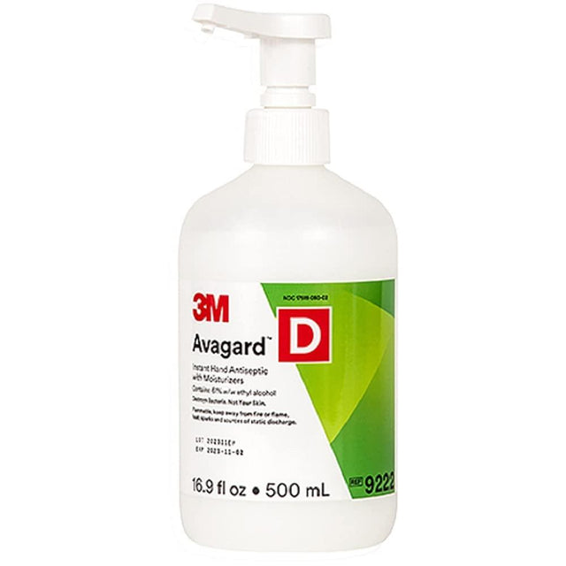 Avagard D 61% Alcohol Instant Hand Sanitizer 500ml Pump Bottle Btl - BeHope