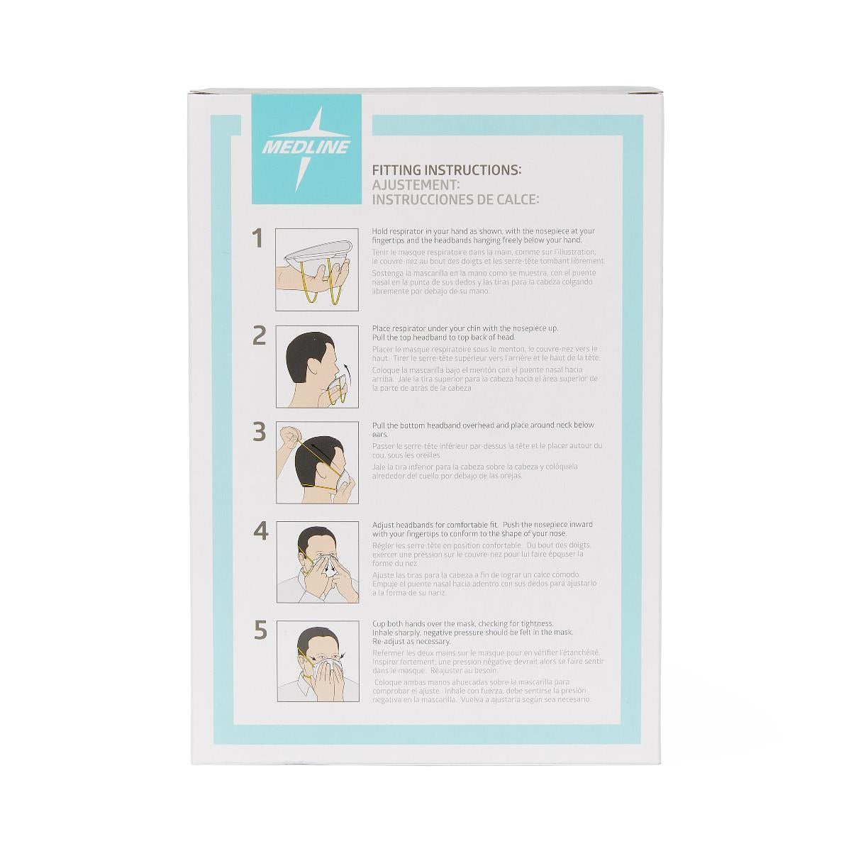 Medline Cone-Style N95 Surgical Respirator Mask Level-3