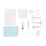 Laceration Tray With Floor Grade SS Instruments Sterile Case/20