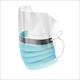 Face Mask With Plastic Shield 3 Ply With Ear Loop Level 2 Latex-free Blue - BeHope