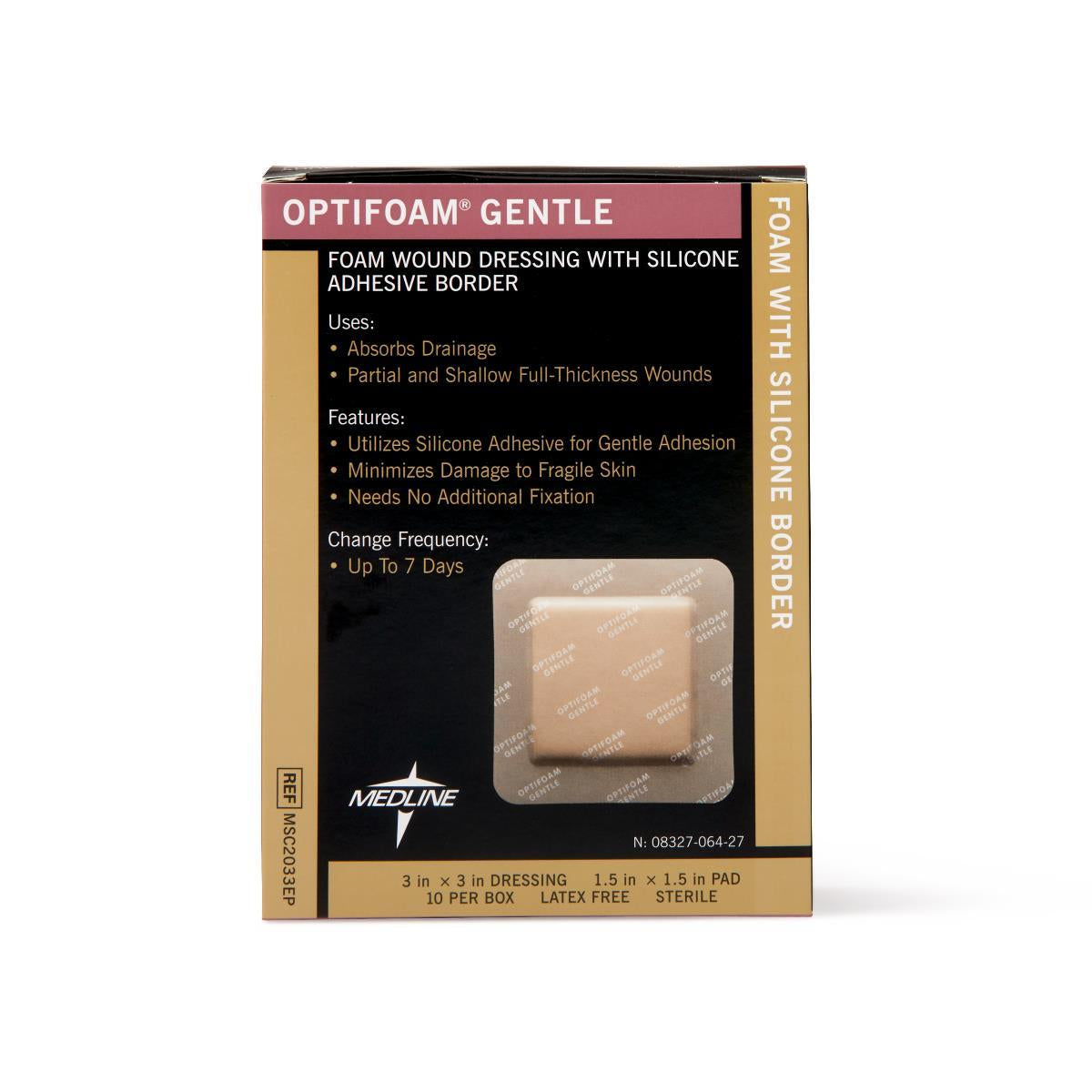 Optifoam Gentle Foam Wound Dressings with Silicone Adhesive Border