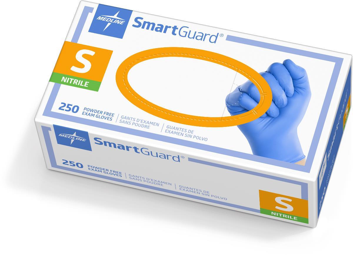 SmartGuard Nitrile Exam Gloves Blue Powder-free