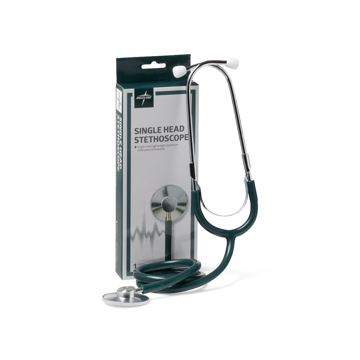 Medline Lightweight Single-Head Stethoscope 22" Tubing