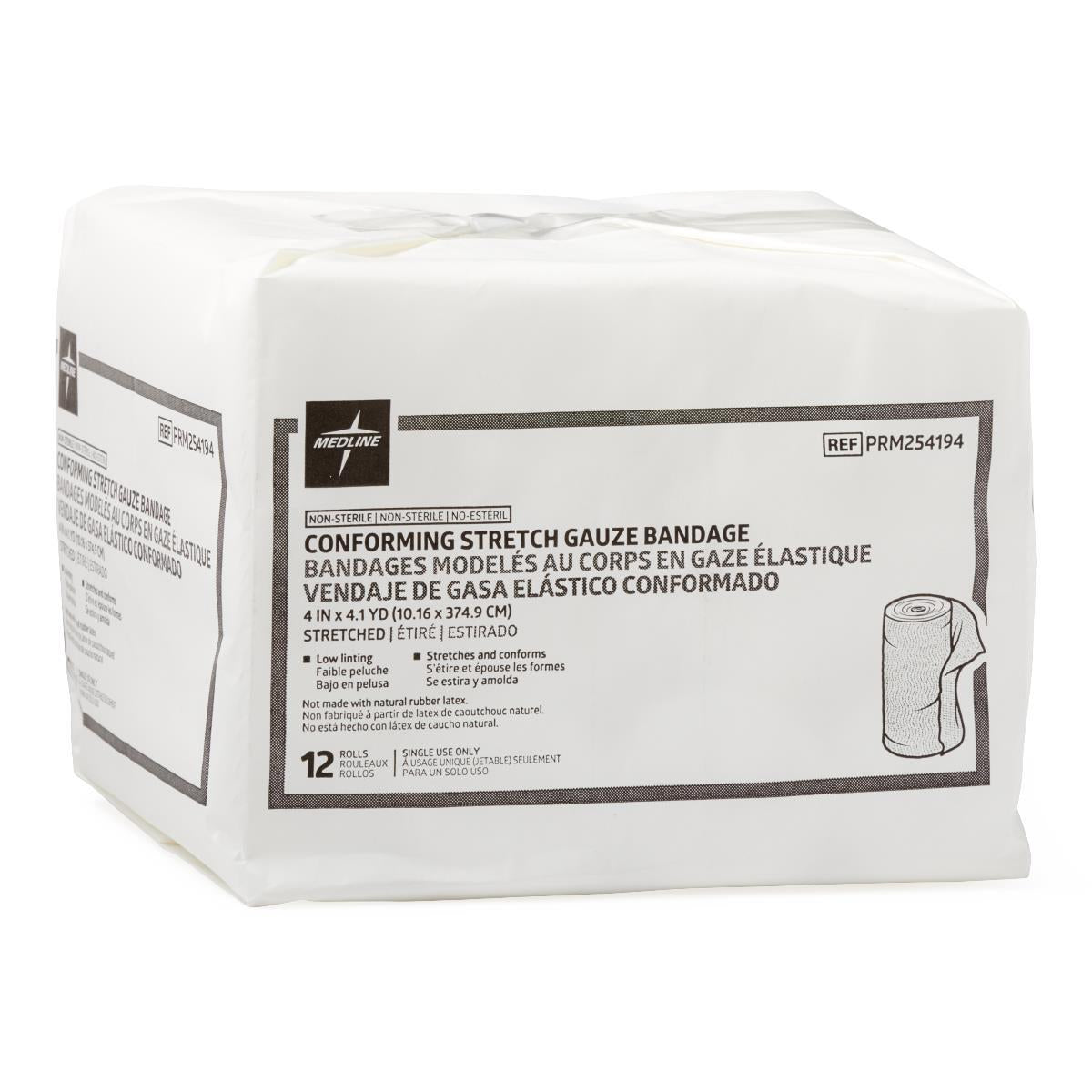 Medline Nonsterile Conforming Stretch Gauze Bandages