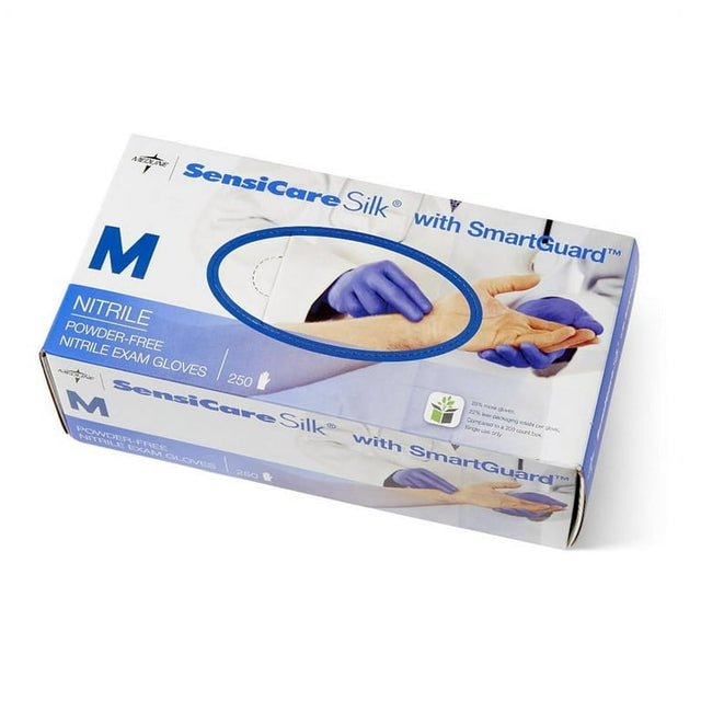 Sensicare Silk Nitrile Exam Glove Powder-free Small Dark Blue - BeHope