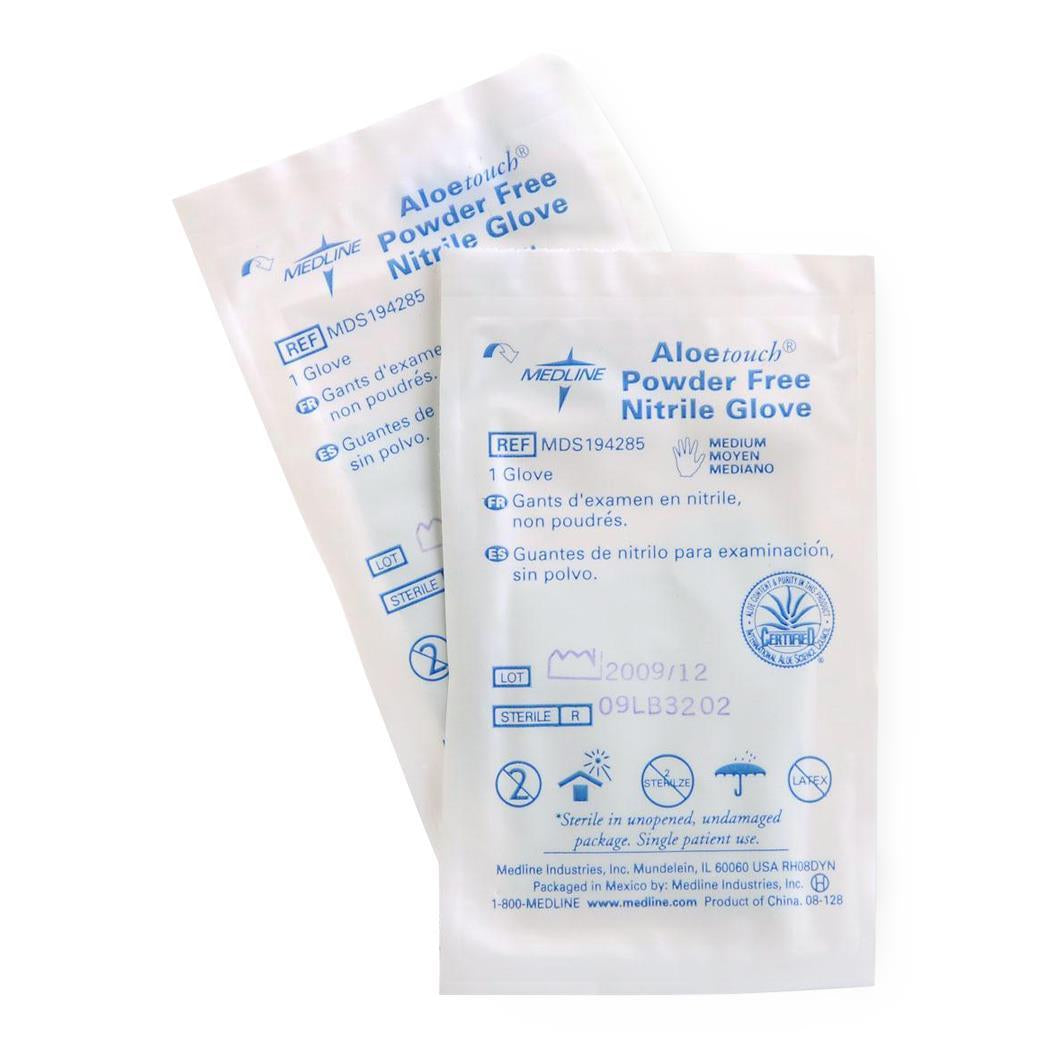 Aloetouch Sterile Powder-free Nitrile Exam Glove Green